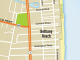 Bethany Beach Map Thumb