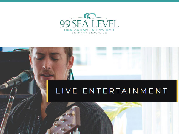 99 Sea Level Bethany Beach DE - Calendar of Events Live Entertainment