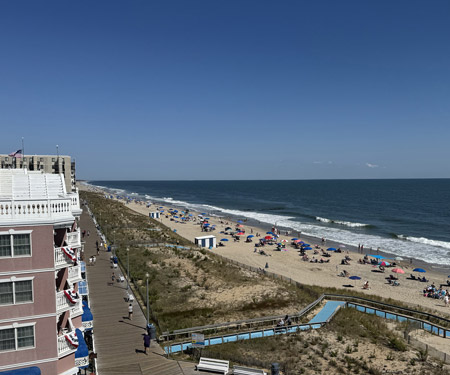 Live Rehoboth Beach Surf Cam from Atlantic Sands Hotel