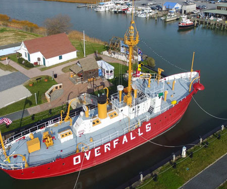 Lightship Overfalls Maritime Museum Live Webcam in Lewes, Delaware