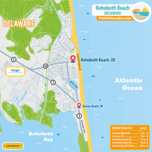 Map of Rehoboth Beach, Delaware | Visit DE Beaches