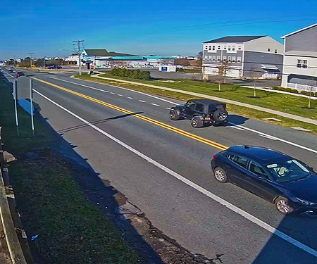 route 54 Traffic Cam from Fenwick Hardware, Fenwick Island, Delaware Lighthouse Rd