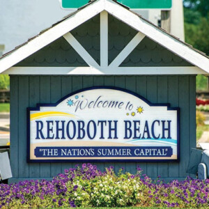 Rehoboth Beach Welcome Sign - Visit Delaware Beaches